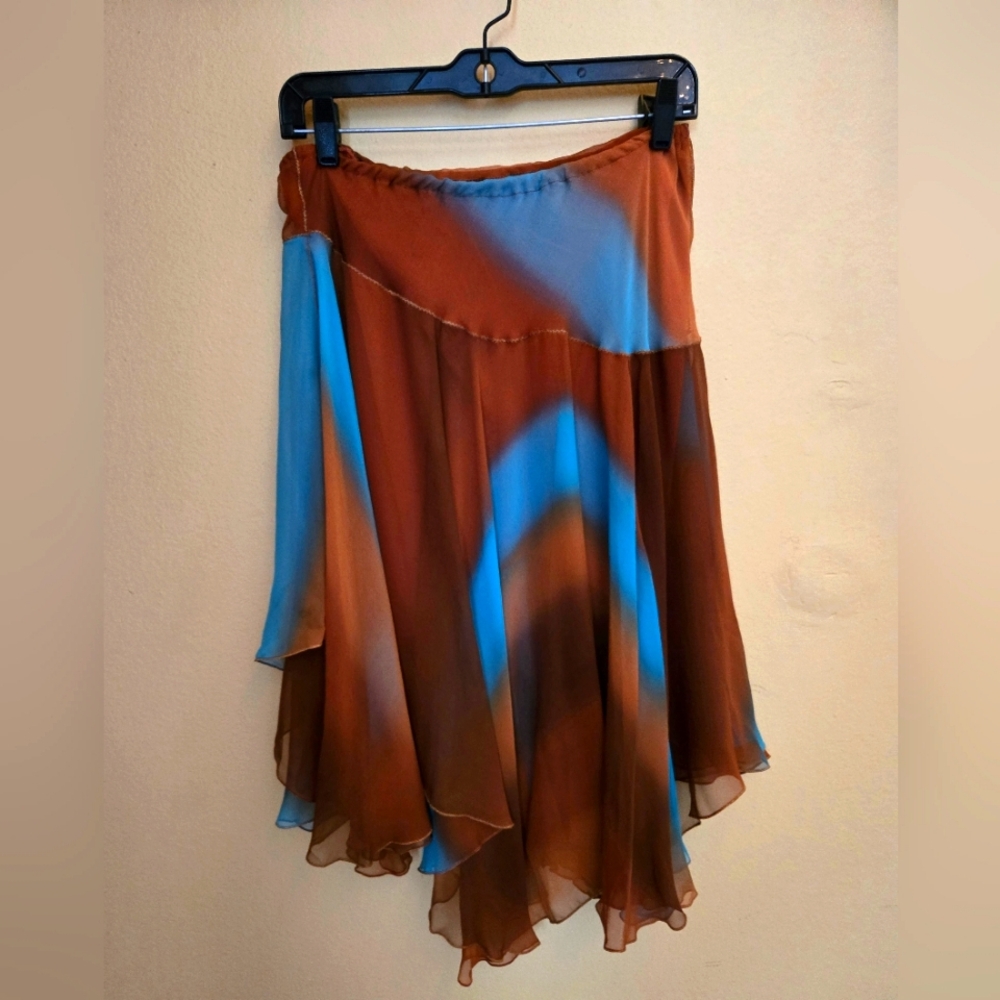Brown and Turquoise Skirt